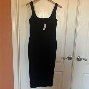 Forever 21 Black Midi Dress